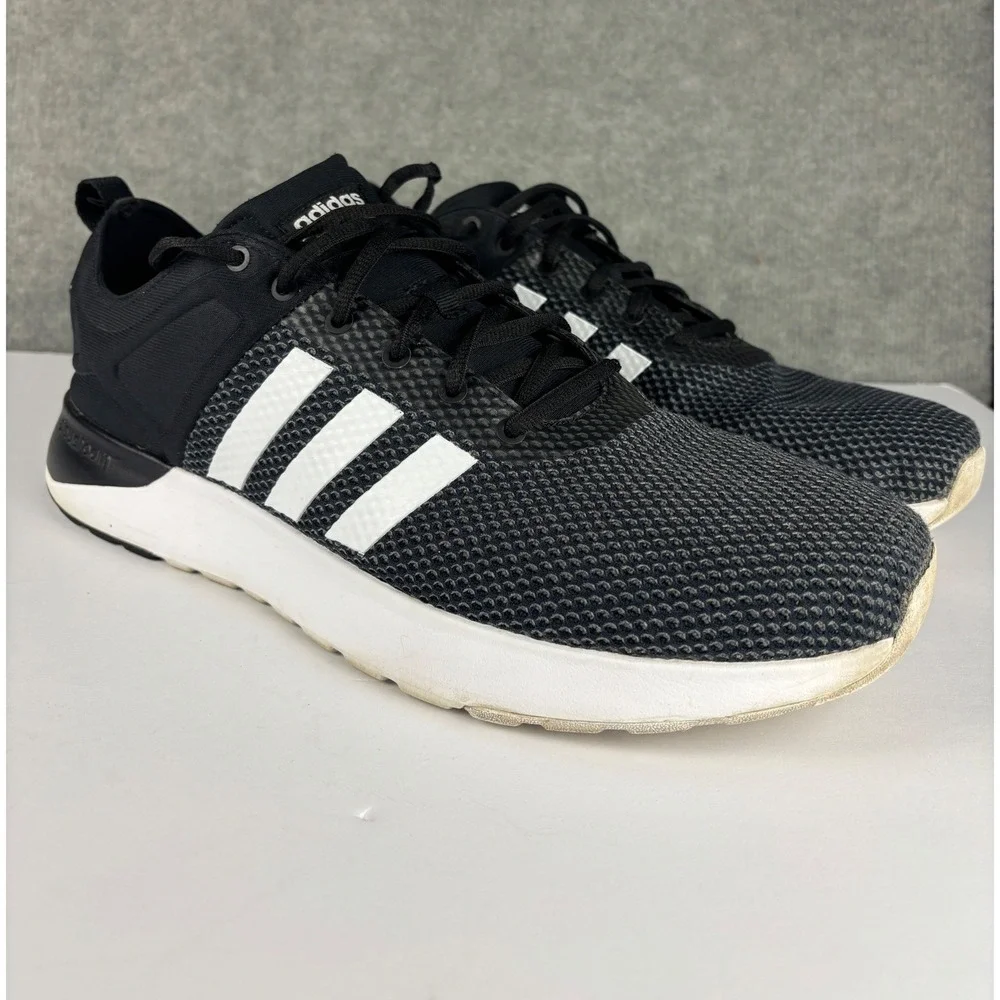 Adidas Cloudfoam Super Racer Sneaker BB9763 Size 13 Black White Mens